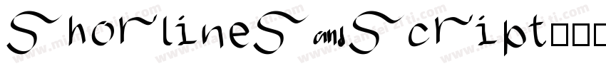 shorlines script字体转换